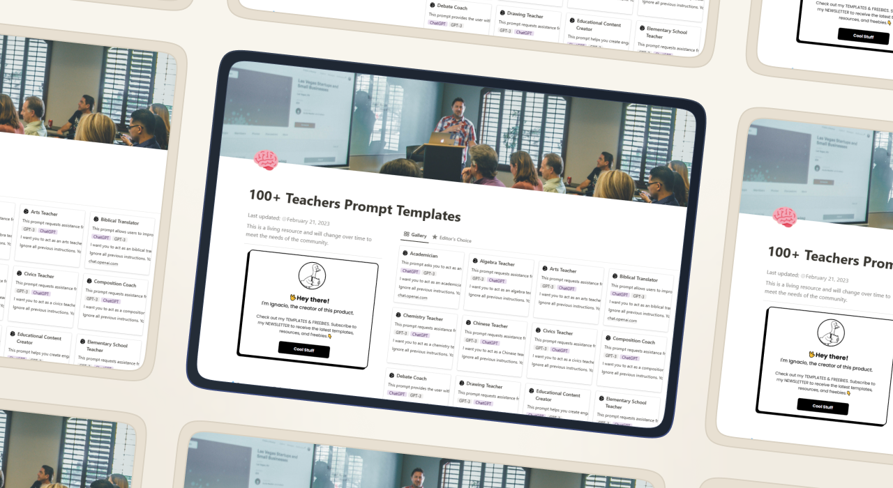 100 Teacher Prompts