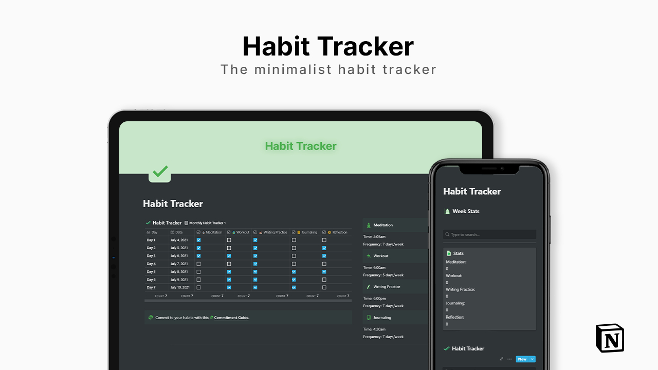 Minimalist Habit Tracker