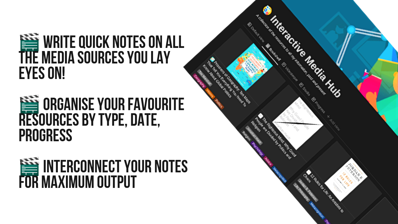 Notion Template for Interactive Media Hub